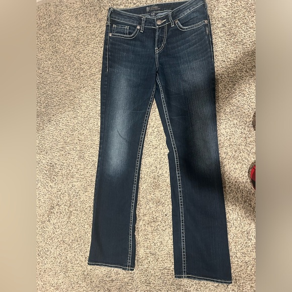 Ladies silver high slim boot. . Size w29/L33. Excellent condition. - Picture 1 of 3